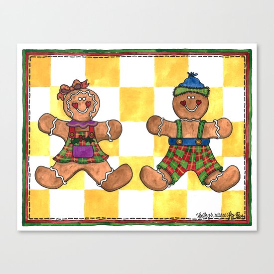 The Gingerbread Twins Canvas Print