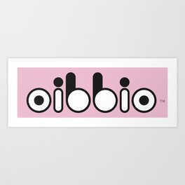 Oibbio Logo (Pink) Art Print
