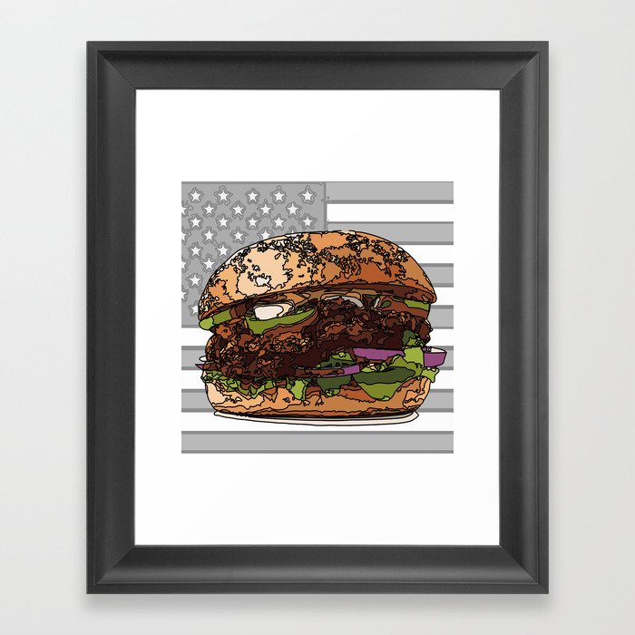 USburger Framed Art Print