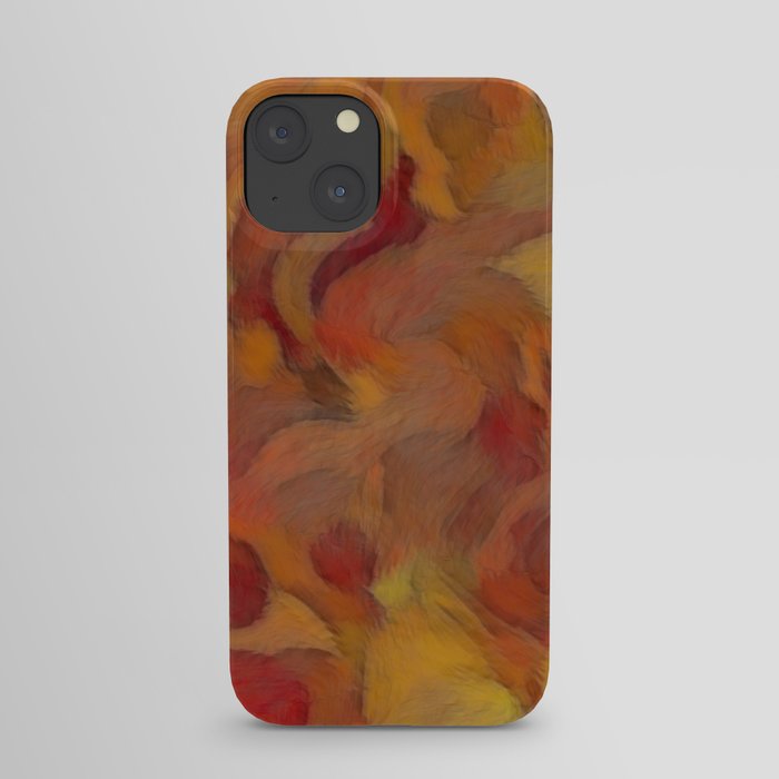 Copper Brown Pattern iPhone Case