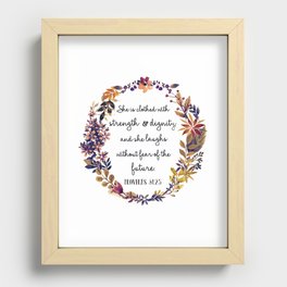 Christian quote Recessed Framed Print