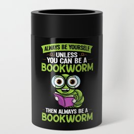 Reader Book Reading Bookworm Librarian Can Cooler