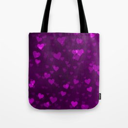 Violet Hearts Tote Bag