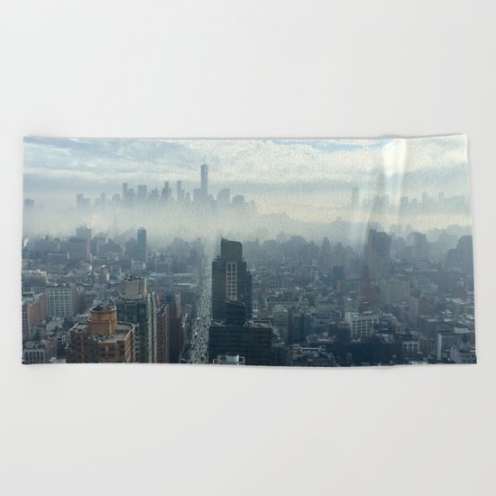 More Fog Less Smog Beach Towel