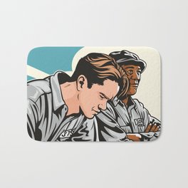 The Shawshank Redemption Bath Mat | Illustration, Drawing, Dufresne, Stephenking, Red, Redemption, Movieart, Prison, Morganfreeman, Andy 