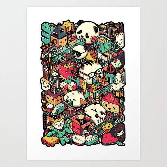 Welcome to Isometric City! Art Print
