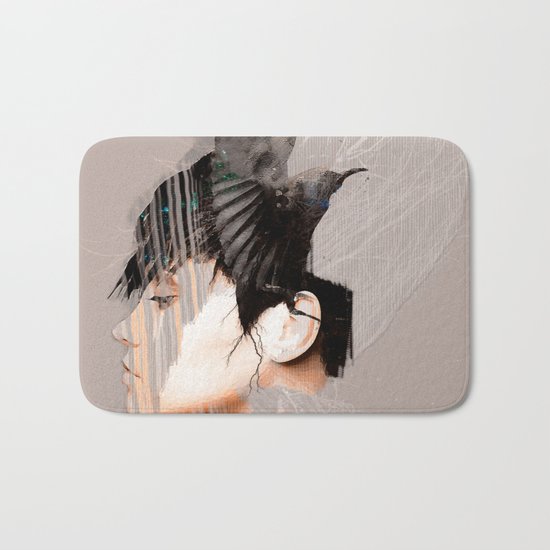 Morrigan, Celtic goddess Bath Mat