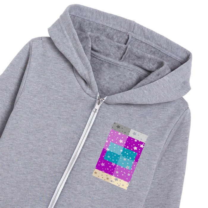 Modern Elegant Dream Stars Collection Kids Zip Hoodie