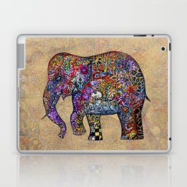Antique Town Elephant  - Artist Oxana Zaika -painting Laptop & iPad Skin