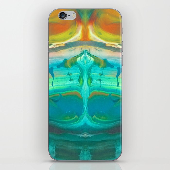 Heaven and Hell Teal iPhone Skin
