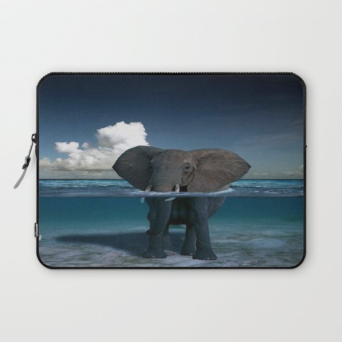 elephant in the sea Laptop Sleeve