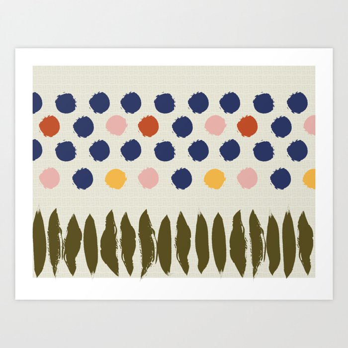 Abstract Spring Garden Art Print