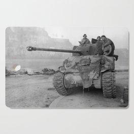 British Sherman WW2 Tank Vintage Pic Cutting Board