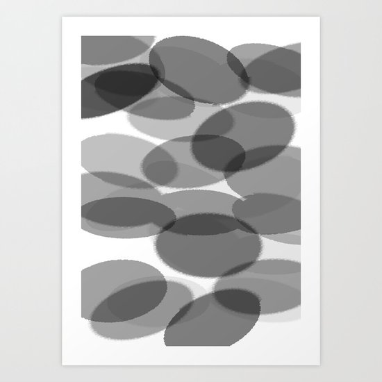 siyah beyaz Art Print