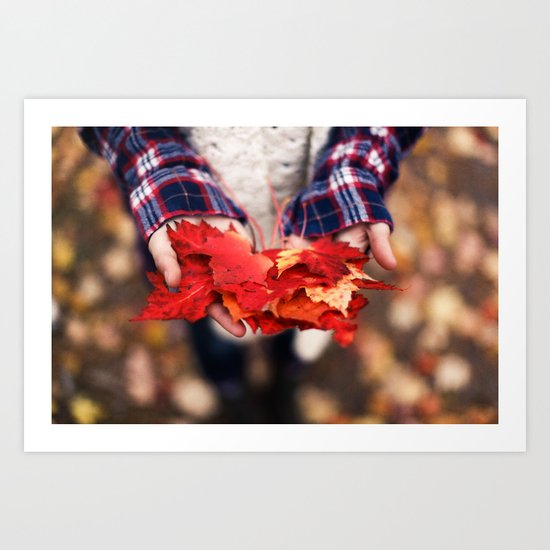 Hands of Fall Art Print