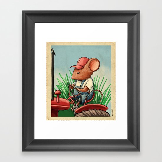 Country Mouse Framed Art Print