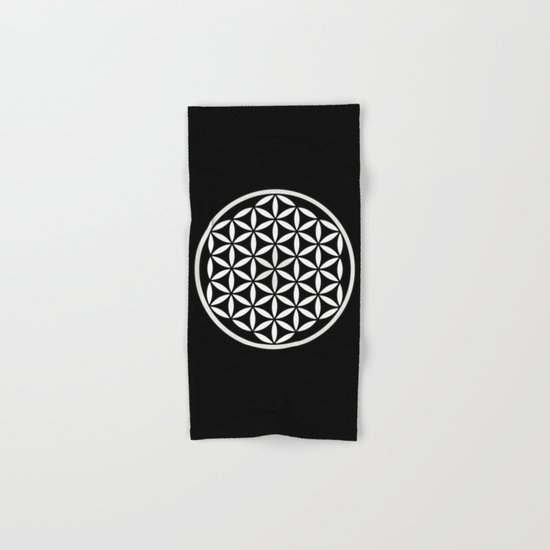 Flower of Life Yin Yang Hand & Bath Towel