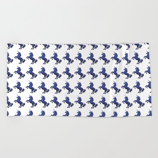 Galaxy Unicorns Everywhere Beach Towel
