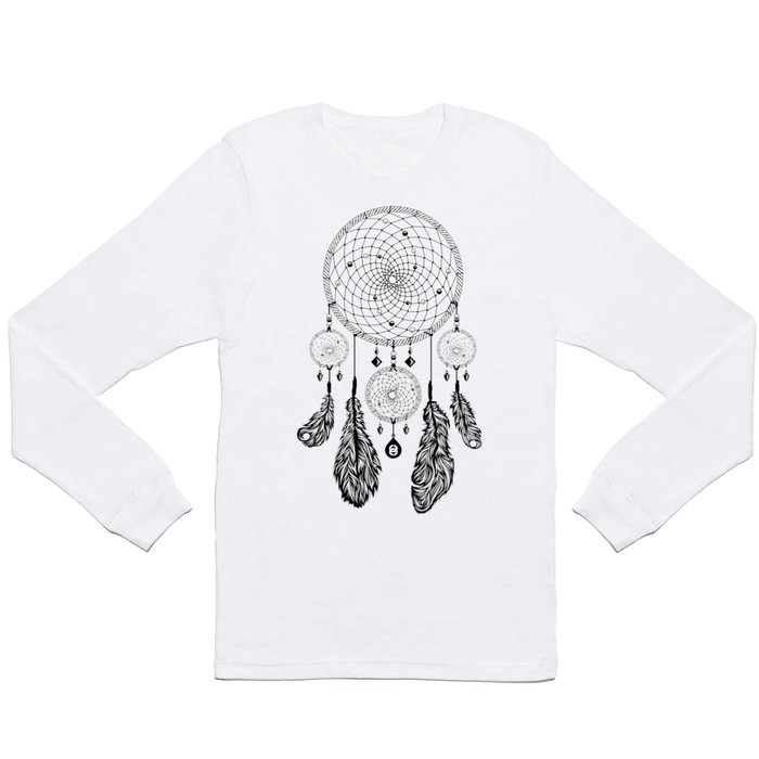 Dreamcatcher (Black & White) Long Sleeve T Shirt
