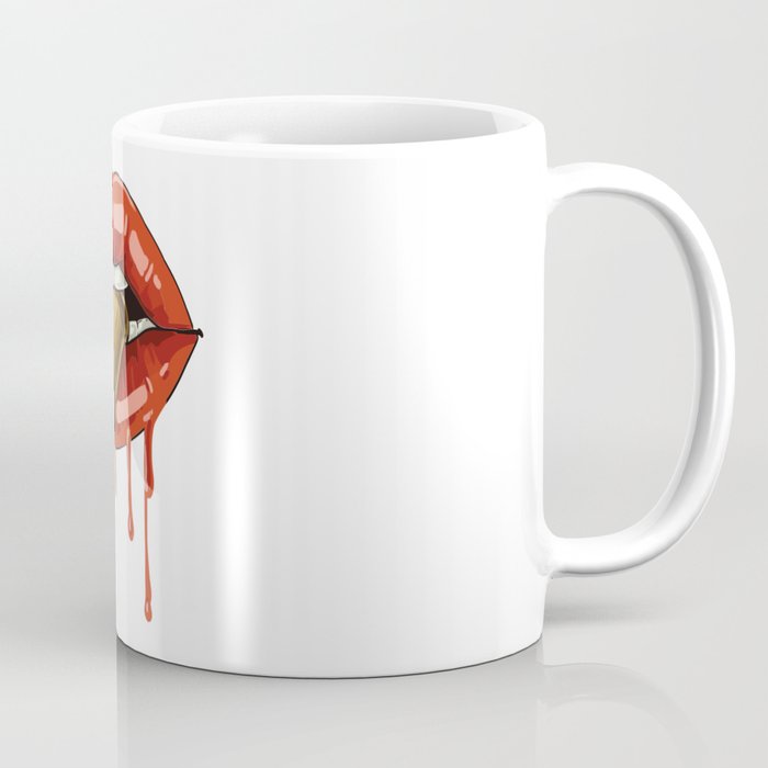Pop Art Drip lipstick Coffee Mug