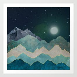 Cool Mountain (D098) Art Print