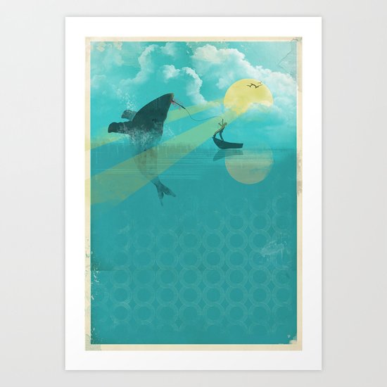 Moby Art Print