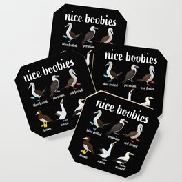 Booby Bird Nice Boobies Christmas Gift Coaster