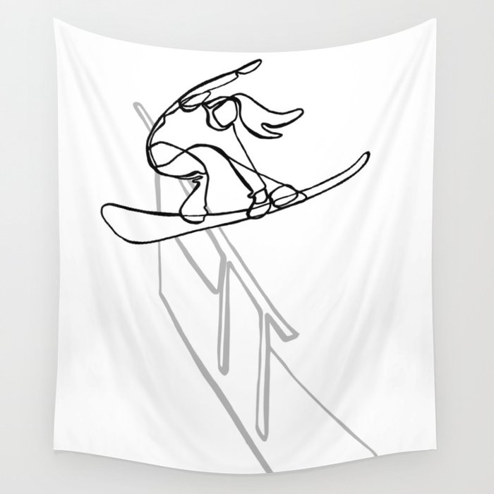 Grab and Go :: Single Line Wall Tapestry
