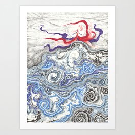 Storm Brewing Art Print
