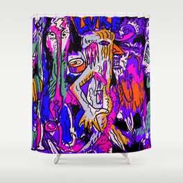 Evade Terror for You and Those Around You Shower Curtain