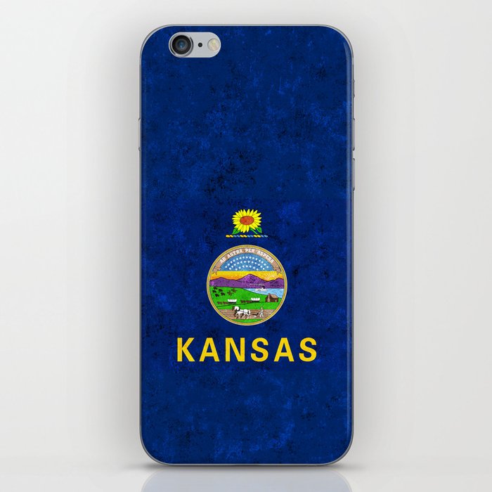 Flag of the American State of Kansas iPhone Skin