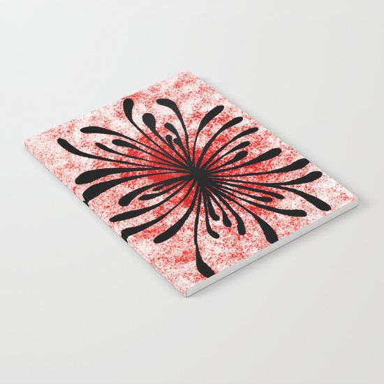 Doodled Mooka Flower Notebook