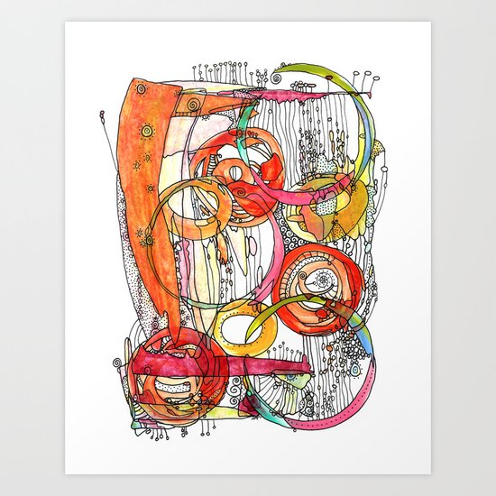 In Line Art Print