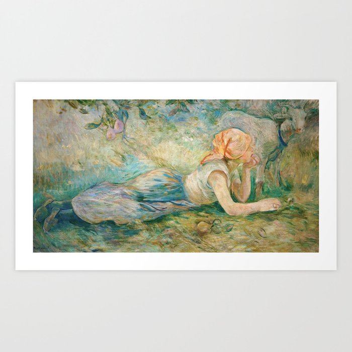 Berthe Morisot - Shepherdess Resting Art Print