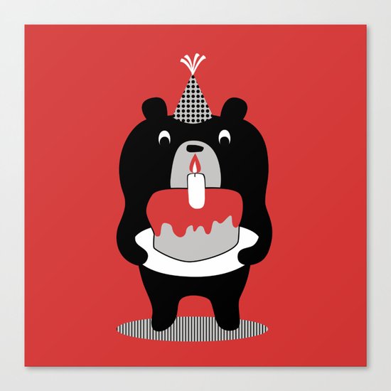 Cake Bear Canvas Print