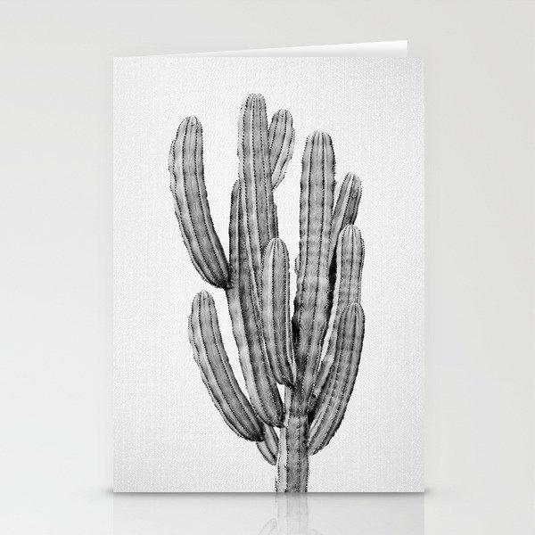 Cactus 3 - Black & White Stationery Cards