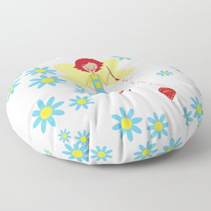 Fairies and Flowers Collection Floor Pillow