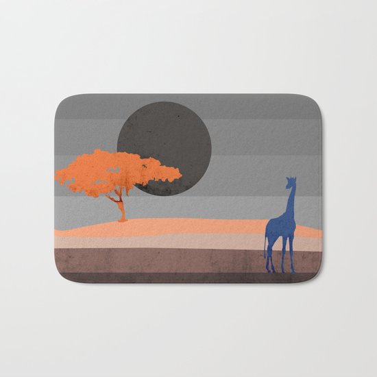 Giraffe , you are not alone Bath Mat