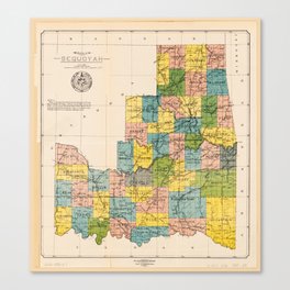 State of Sequoyah, Oklahoma (1905) Canvas Print