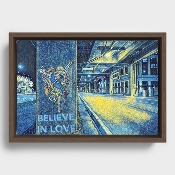 Believe in Love Framed Canvas