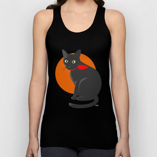 Orange Moon Unisex Tank Top