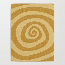 boho hypnosis - mustard Poster