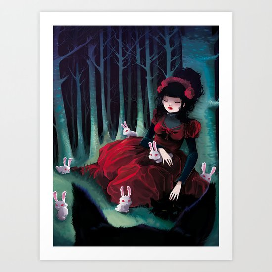 Asleep Art Print