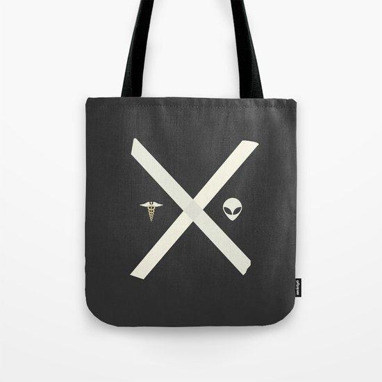 Mulder and Scully Tote Bag