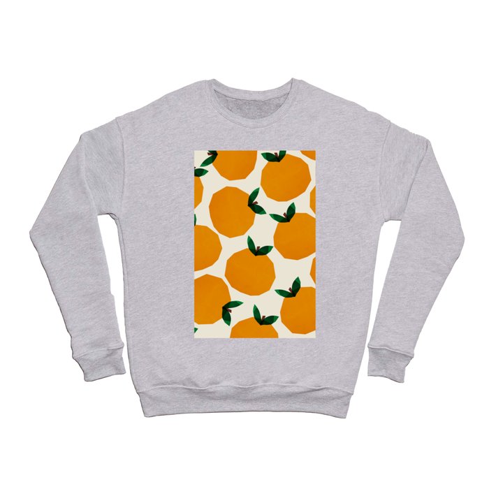 Abstraction_Orange_Fruit Crewneck Sweatshirt