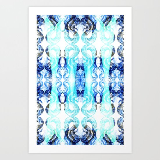 Serpentine Delft Art Print