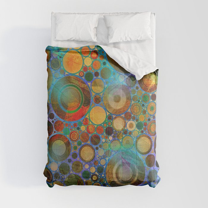 Abstract Circles Pattern Comforter