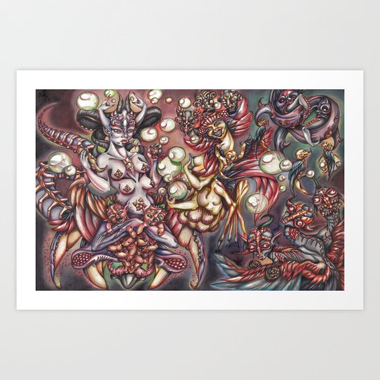 Ludus in fabula Art Print
