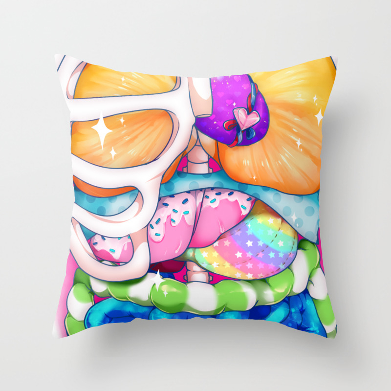 Candy Guro Torso Throw Pillow By Mrtiaa Society6