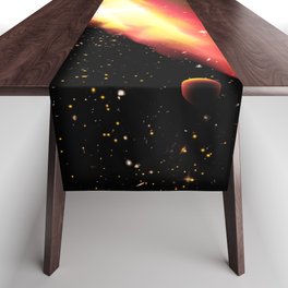 Quasar and galaxies #1 Table Runner